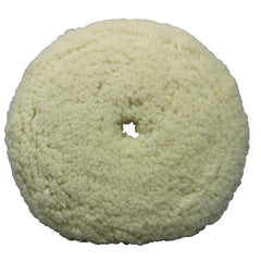 Presta White Wool Aggressive Cutting Pad - 9"