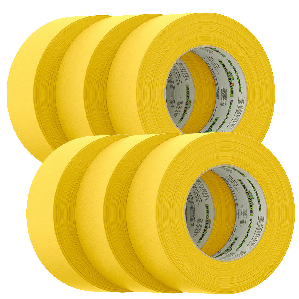 FrogTape CP 225 Medium-High Adhesion Masking Tape - 48MM x 55M x 6-Pack - Gold - Rated f/225°F
