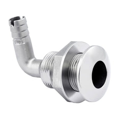 Whitecap 1-1/2" Duplex Stainless Steel 90 Degree Thru-Hull Fitting