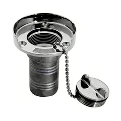 Whitecap Gas Hose Deck Fill w/Splash Guard - 1-1/2" Chain