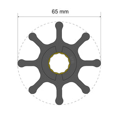 Albin Group Premium Impeller Kit 65 x 16 x 37mm - 8 Blade - Spline Insert
