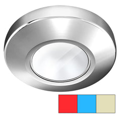 i2Systems Profile P1120 Tri-Light Surface Light - Red, Warm White & Blue - Chrome Finish