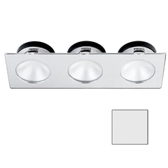 i2Systems Apeiron A1110Z - 4.5W Spring Mount Light - Triple Round - Cool White - Brushed Nickel Finish