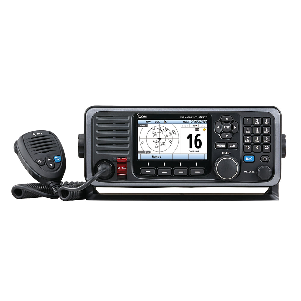 Icom IC-M605 Fixed Mount 25W VHF w/Color Display & AIS
