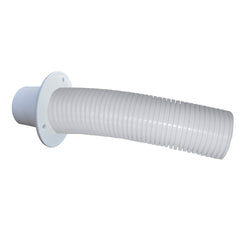 Trident Marine 10' White Stern Flex Hose w/Transom Flange
