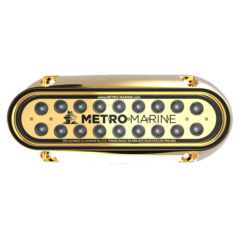 Metro Marine High-Output Elongated Underwater Light w/Intelligent Monochromatic LED&#39;s - Aqua, 90&deg; Beam
