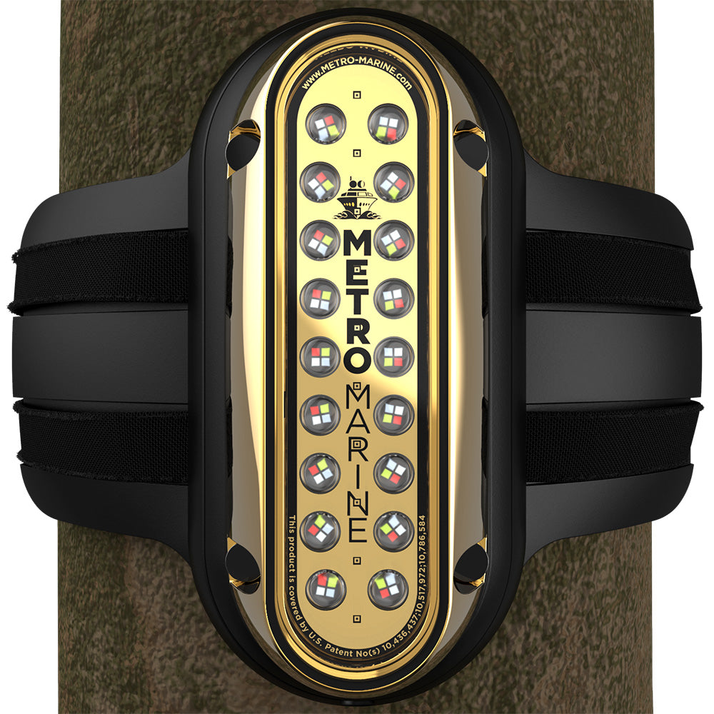 Metro Marine High-Output Vertical Piling Mount Light w/Intelligent Full Spectrum LED&#39;s - RGBW, 90&deg; Beam