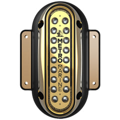 Metro Marine High-Output Vertical Surface Mount Light w/Intelligent Monochromatic LED&#39;s - Green, 45&deg; Beam