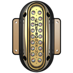 Metro Marine High-Output Vertical Surface Mount Light w/Intelligent Full Spectrum LED&#39;s - RGBW, 90&deg; Beam