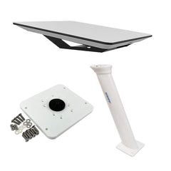 KVH Starlink Flat Panel Kit w/36" Seaview Pedestal Mount &amp; ADASTLKA Starlink Top Plate