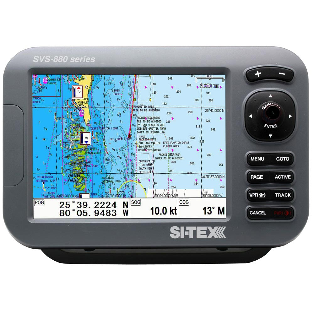 SI-TEX GPS Chart-Dual Frequency 600W Sonar System - 8&rdquo; Color LCD w/Internal &amp; External GPS Antenna &amp; C-MAP 4D Card