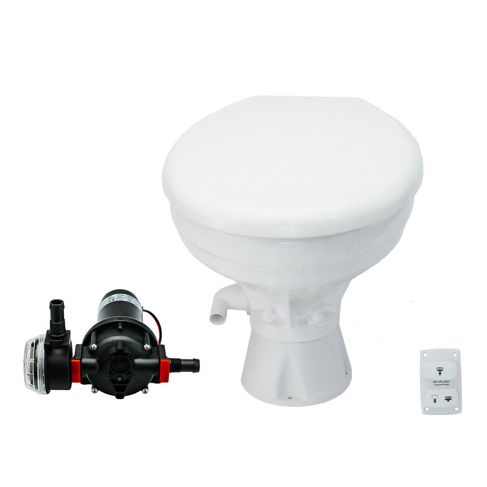 Johnson Pump AquaT Toilet Silent Electric &ndash; Comfort - 24V w/Pump