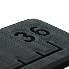 SeaDek 36&rdquo; Routed Ruler - 6mm - Brushed Texture - Dark Grey/Black