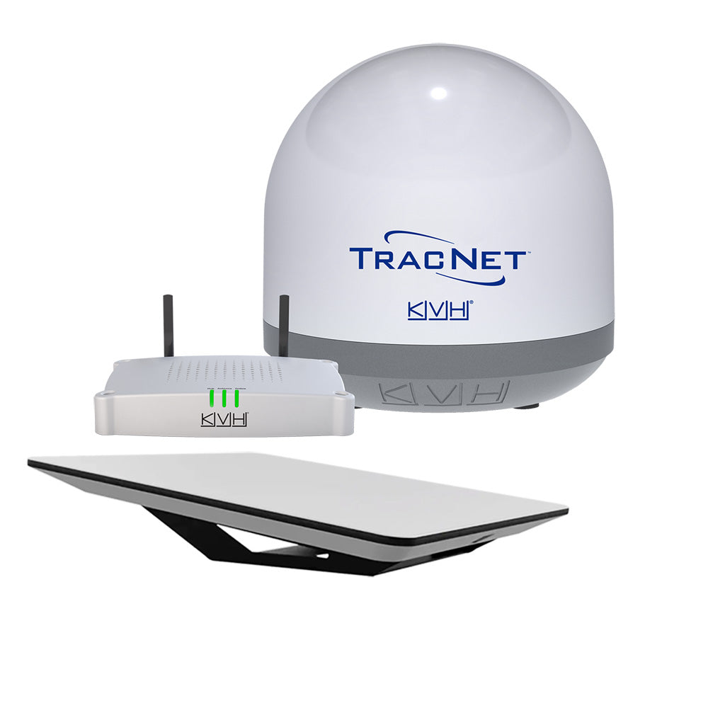 KVH HP Starlink Flat Panel Terminal Kit w/o Router &amp; Ethernet Adapter w/TracNet Coastal Pro 5G/WiFi Compact Terminal