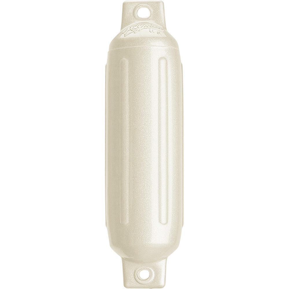 Polyform G-1 Twin Eye Fender 3.5" x 12.8" - Metallic White