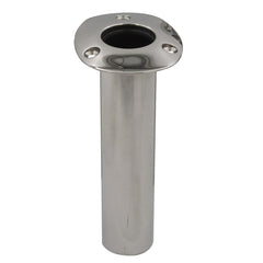 C.E. Smith Flush Mount Rod Holder - 0 Degree - Black Liner w/Drain - No Logo