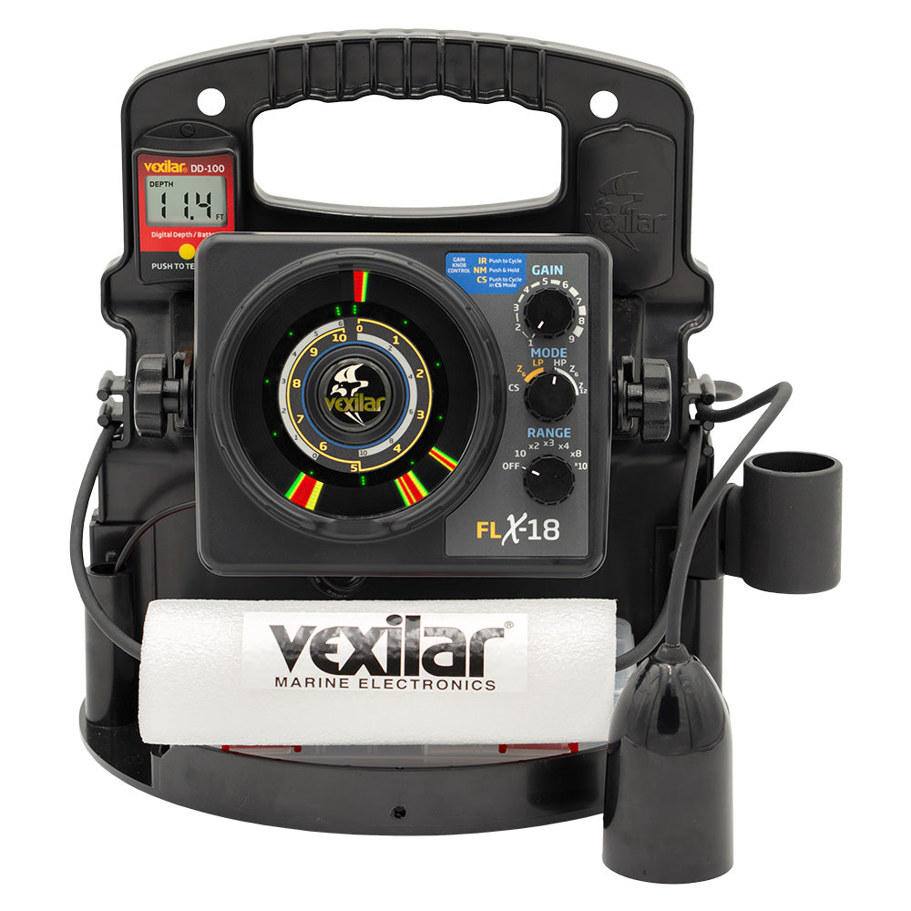 Vexilar FLX-18 Pro Pack II Fishing System w/12 Degree Ice-Ducer &amp; DD-100