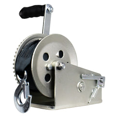 Powerwinch Utility Series Winch 1,800lb, 2 Speed, 8" Crank Arm - Zinc
