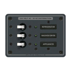 Blue Sea 8158 AC 3 Position 230V (European) Breaker Panal