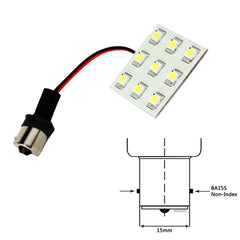 Lunasea Bayonet 9 LED Bulb BA15S - 12VAC or 10-30VDC/2W/149 Lumens - Warm White