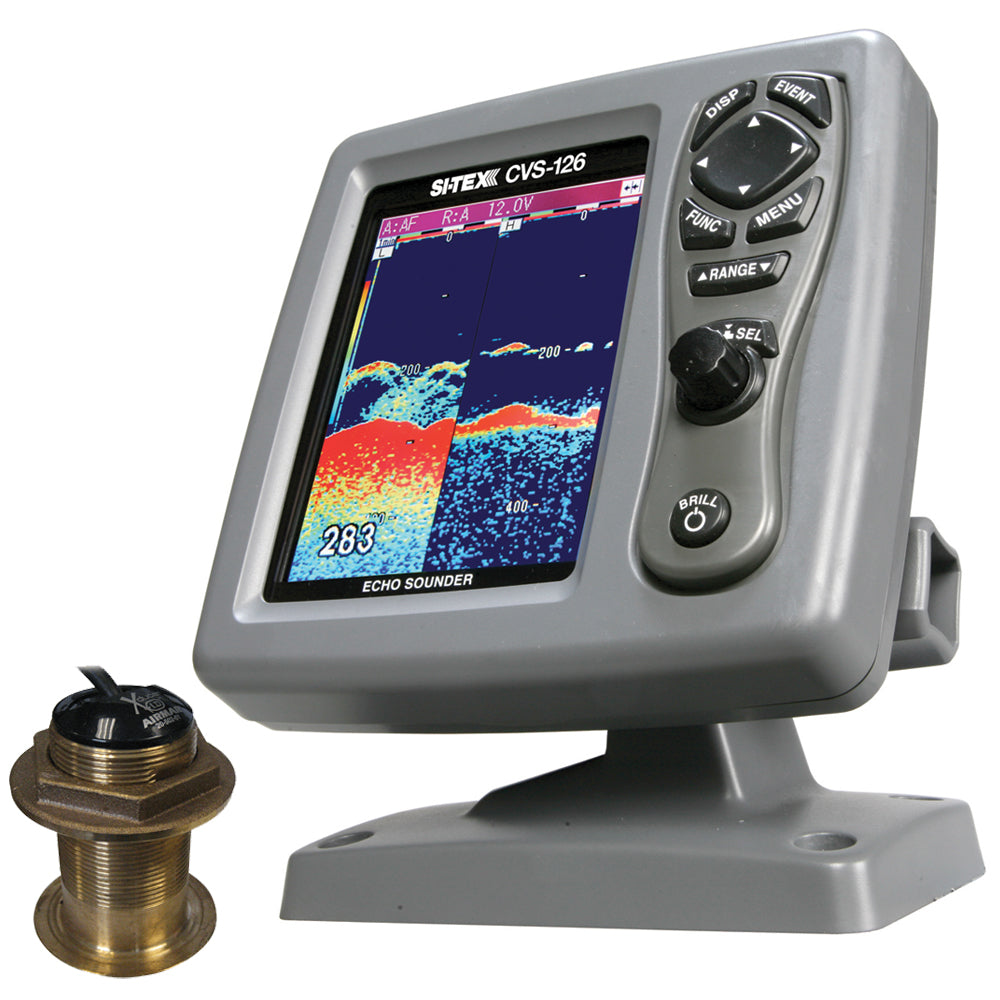 SI-TEX CVS-126 Dual Frequency Color Echo Sounder w/B60 12&deg; Transducer B-60-12-CX