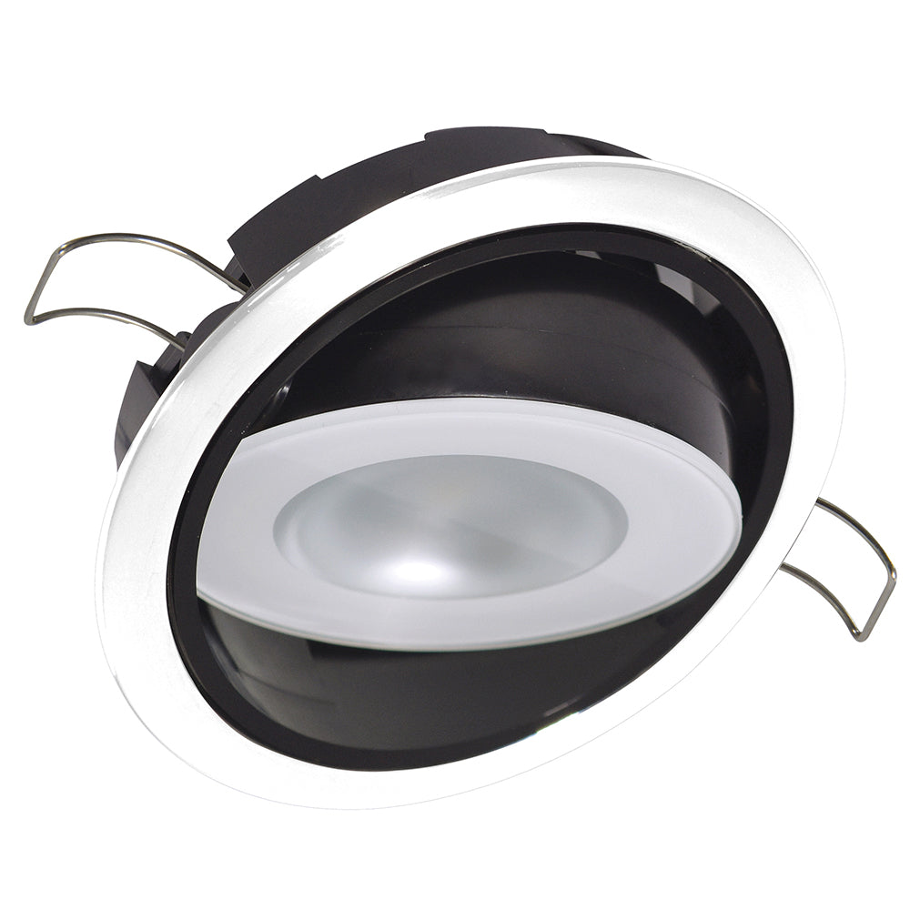 Lumitec Mirage Positionable Down Light - Warm White Non-Dimming - Hi CRI - White Bezel