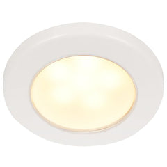 Hella Marine EuroLED 75 3" Round Screw Mount Down Light - Warm White LED - White Plastic Rim - 24V