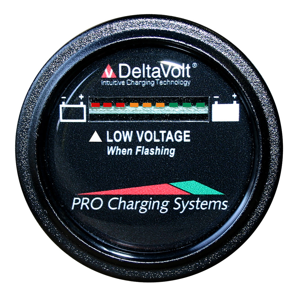 Dual Pro Battery Fuel Gauge - DeltaView&reg; Link Compatible - 72V System (6-12V Batteries, 12-6V Batteries, 9-8V Batteries)