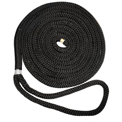 New England Ropes 3/4" Double Braid Dock Line - Black - 50'