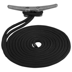 Sea-Dog Double Braided Nylon Dock Line - 5/8" x 15&#39; - Black