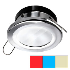 i2Systems Apeiron A1120 Spring Mount Light - Round - Red, Warm White &amp; Blue - Polished Chrome