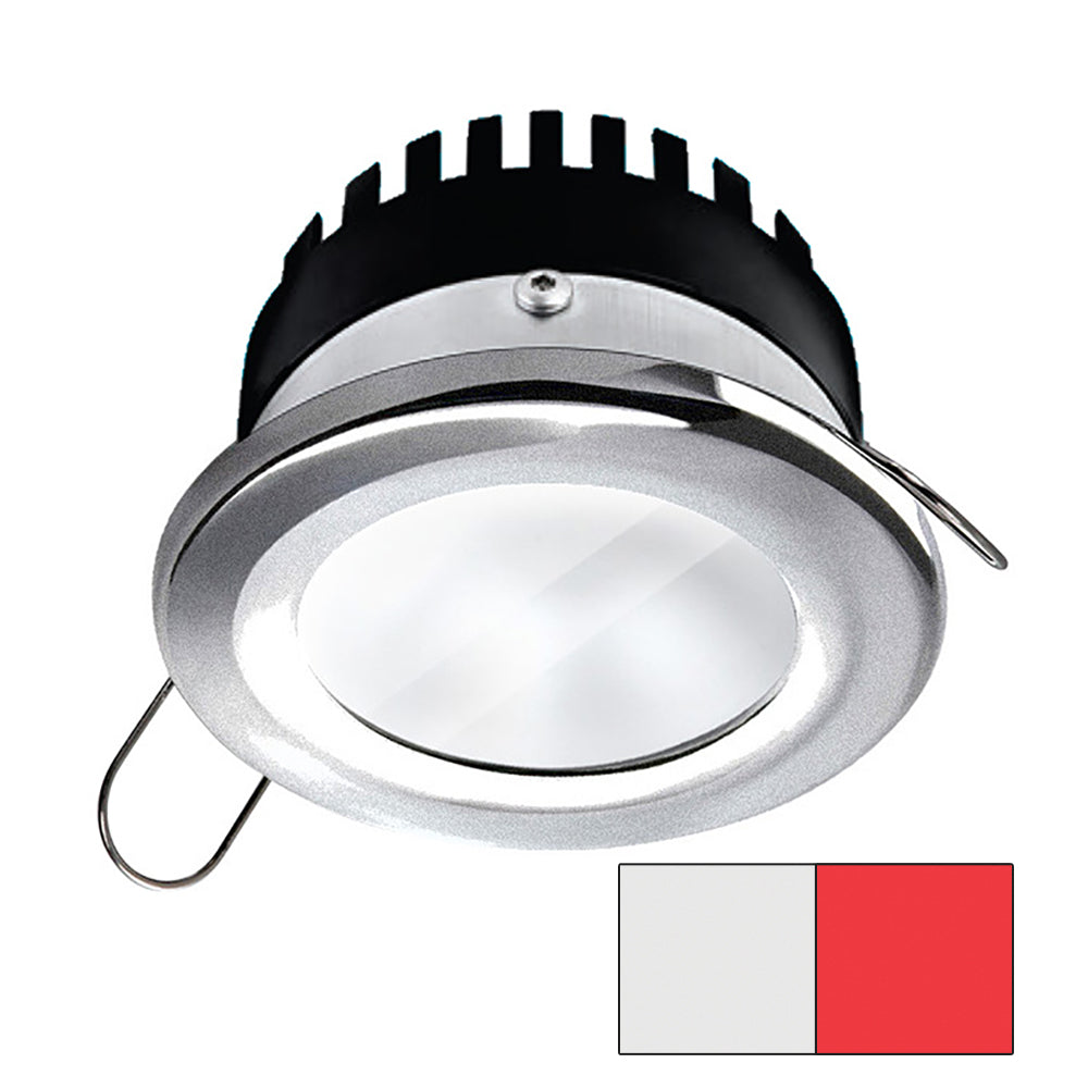i2Systems Apeiron PRO A506 - 6W Spring Mount Light - Round - Cool White &amp; Red - Brushed Nickel Finish
