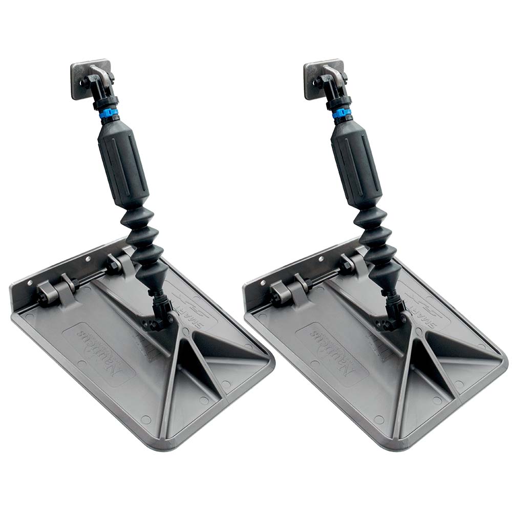 Nauticus SX 9.5 x 10 Smart Tabs 18-22&#39; Boats w/80lb Actuators - 150-240HP - Gunmetal Grey