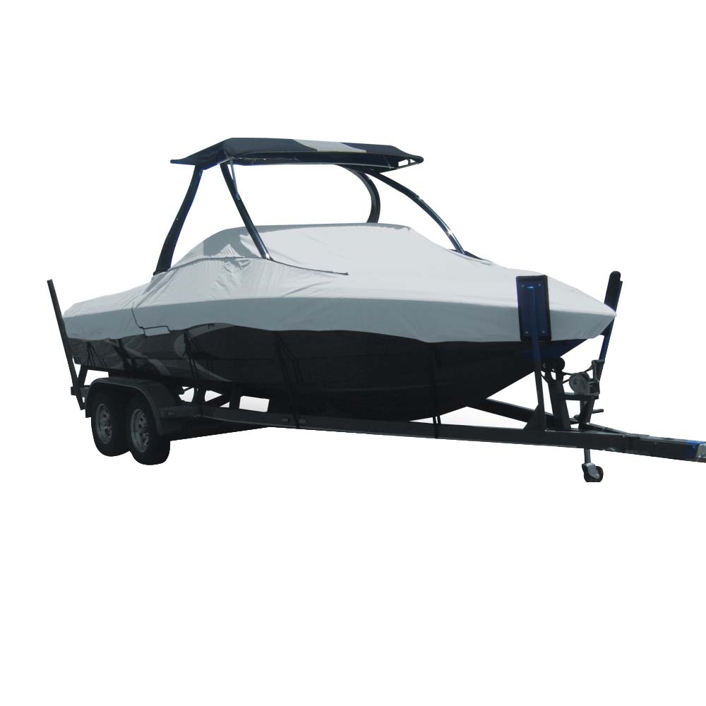 Carver Sun-DURA&reg; Specialty Boat Cover f/22.5' Tournament Ski Boats w/Tower - Grey