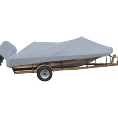 Carver Sun-DURA&reg; Styled-to-Fit Boat Cover f/16.5' Wide Style Bass Boats - Grey