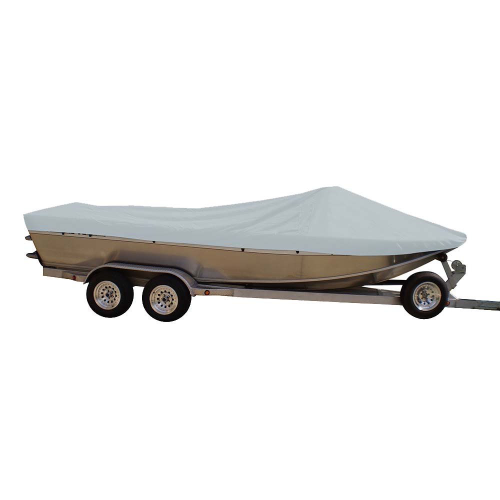 Carver Sun-DURA&reg; Extra Wide Series Styled-to-Fit Boat Cover f/20.5' Sterndrive Aluminum Boats w/High Forward Mounted Windshield - Grey