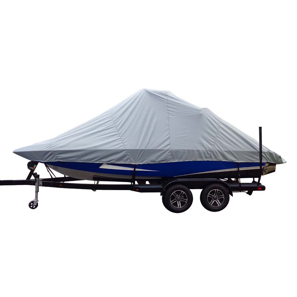 Carver Sun-DURA&reg; Specialty Boat Cover f/23.5' Inboard Tournament Ski Boats w/Wide Bow &amp; Swim Platform - Grey