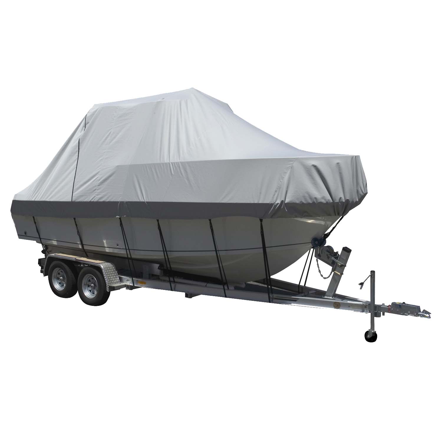 Carver Sun-DURA&reg; Specialty Boat Cover f/22.5' Walk Around Cuddy &amp; Center Console Boats - Grey
