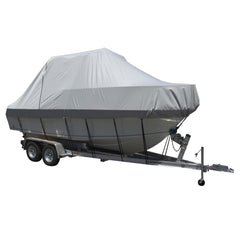 Carver Sun-DURA&reg; Specialty Boat Cover f/25.5' Walk Around Cuddy &amp; Center Console Boats - Grey