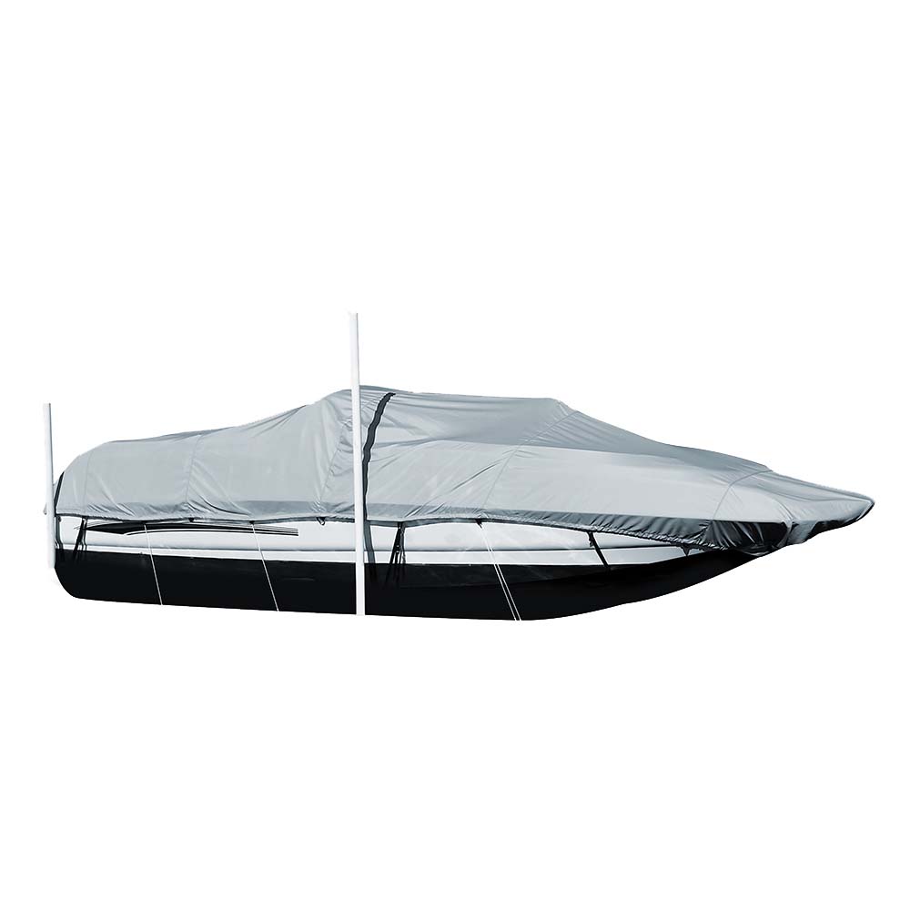 Carver Sun-DURA&reg; Styled-to-Fit Boat Cover f/23.5' Sterndrive Deck Boats w/Walk-Thru Windshield - Grey