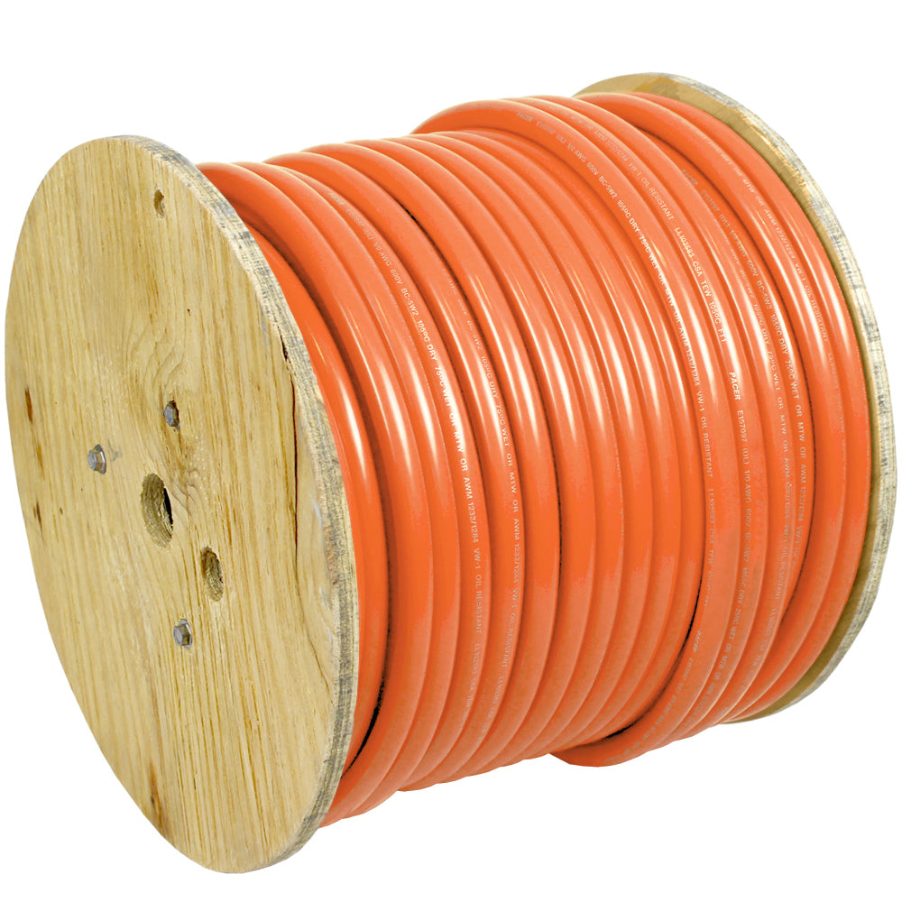 Pacer Orange 6 AWG Battery Cable - 250&#39;