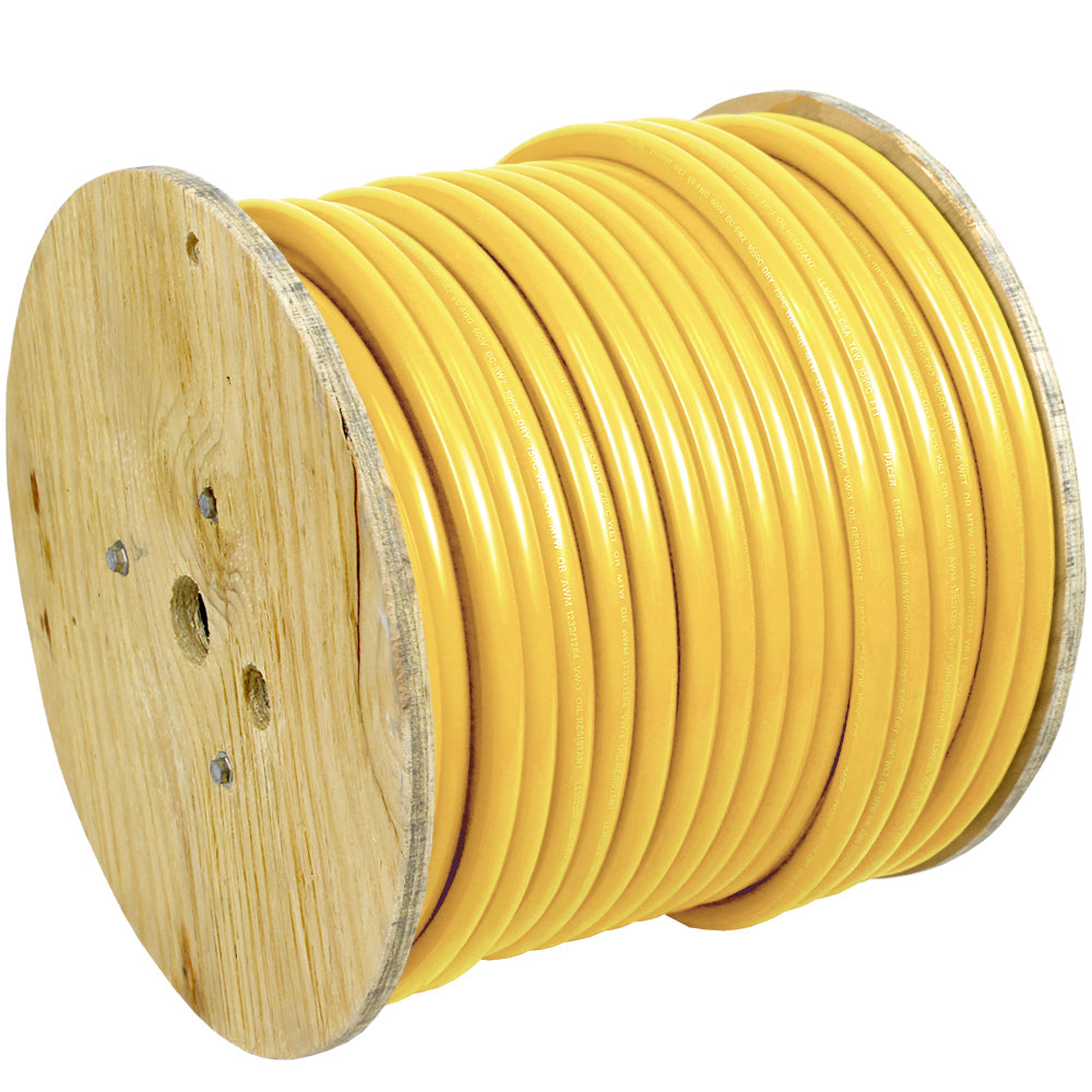 Pacer Yellow 4 AWG Battery Cable - 250&#39;
