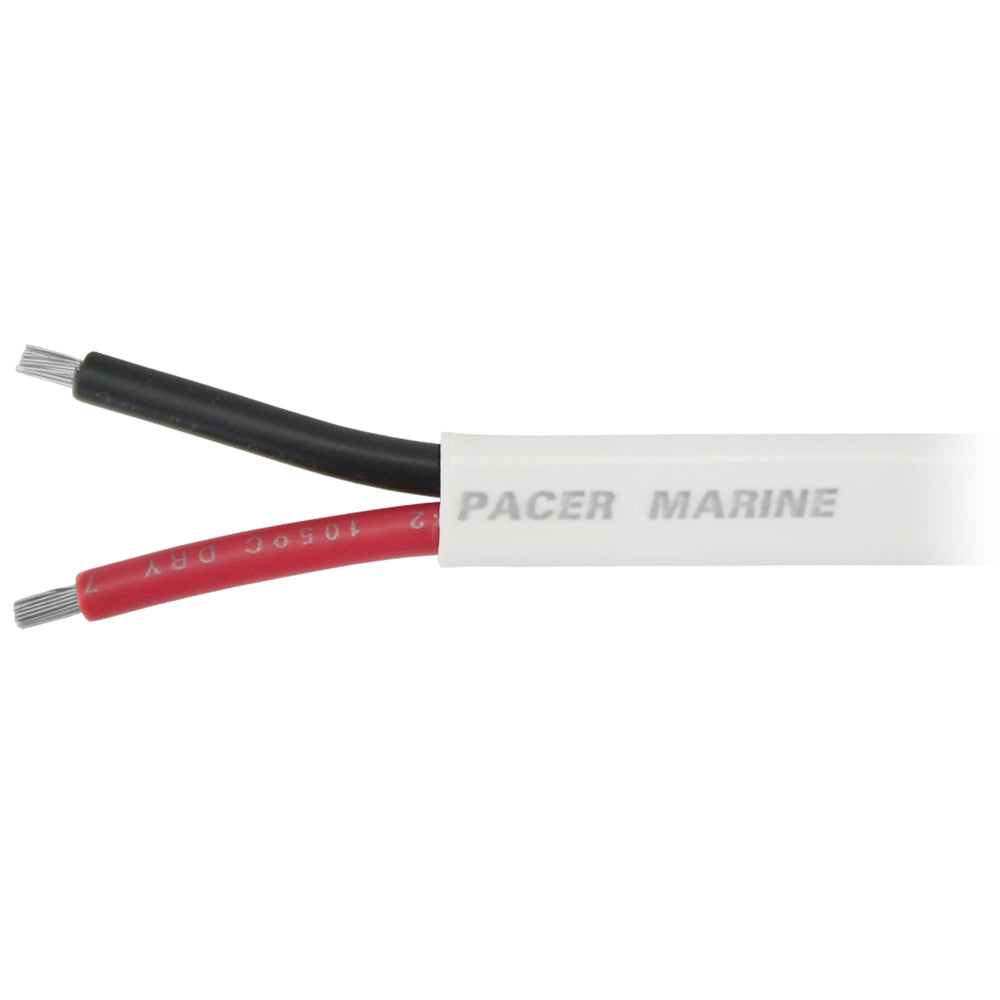 Pacer 12/2 AWG Duplex Cable - Flat Cable - Red/Black - 500'