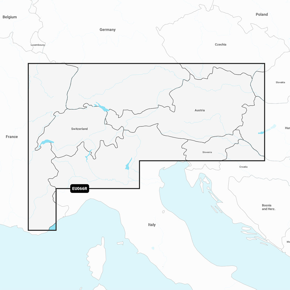 Garmin Navionics Vision+ NVEU066R - Alpine, Lakes &amp; Rivers - Inland Marine Chart