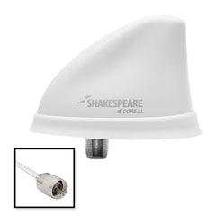 Shakespeare Dorsal Antenna White Low Profile 26&#39; RGB Cable w/PL-259