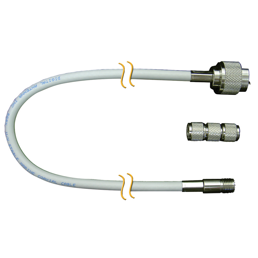 Digital Antenna RG-8X Cable w/N Male, Mini-UHF Female - 30&#39;