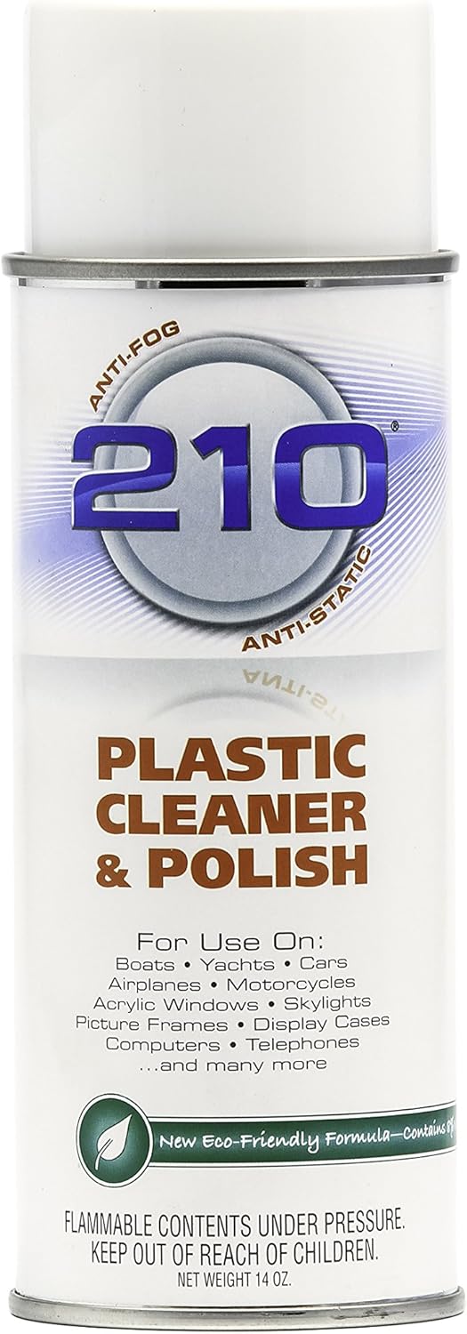 Camco 210 Plastic Cleaner Polish - 14oz Spray - Case of 12
