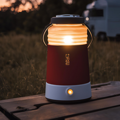 Non rechargeable storm proof electric lantern with flashing red emergency mode