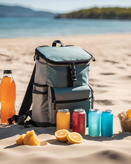 Soft backpack cooler with closed cell foam insulation